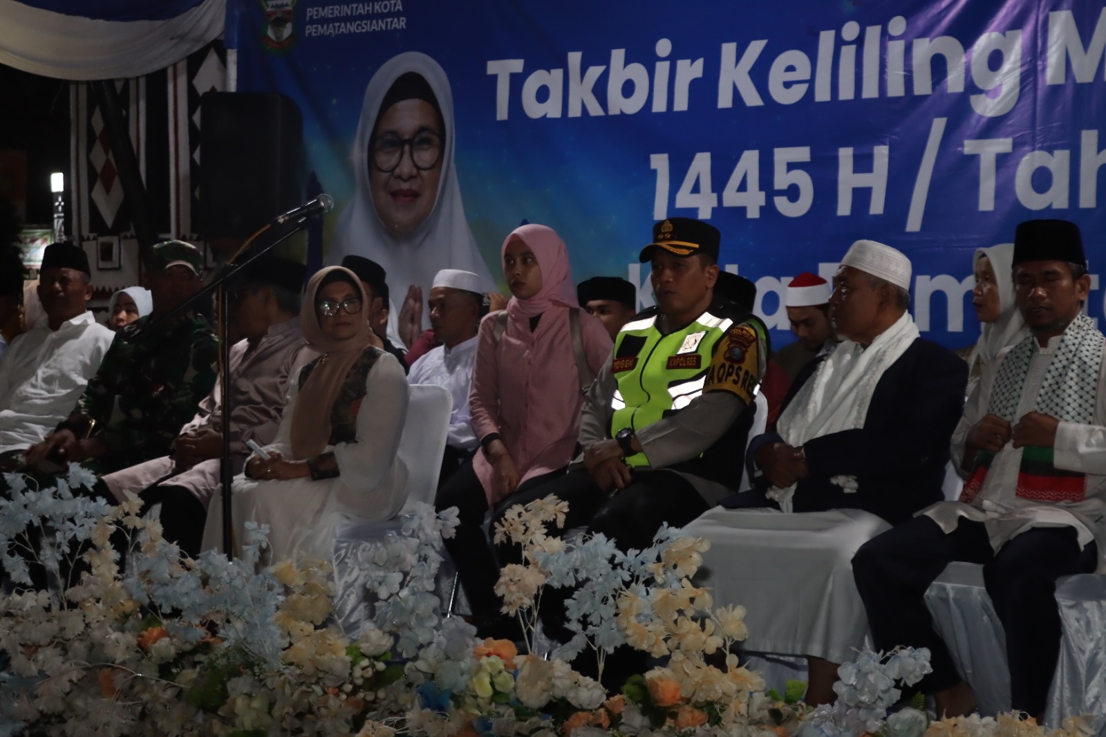 Kapolres Pematangsiantar Hadiri Pelepasan Takbir Keliling Sambut Hari